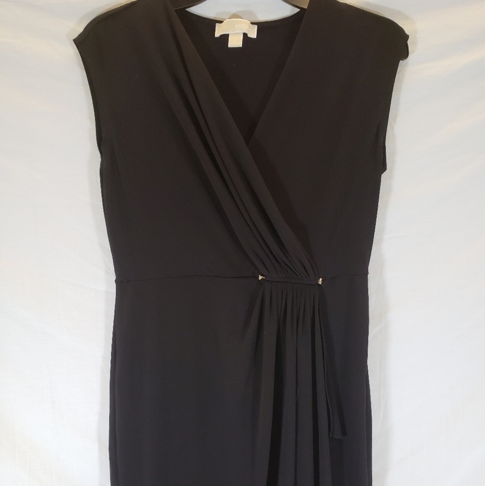 Michael Kors Elegant Little Black Sleeveless Dress Sz S